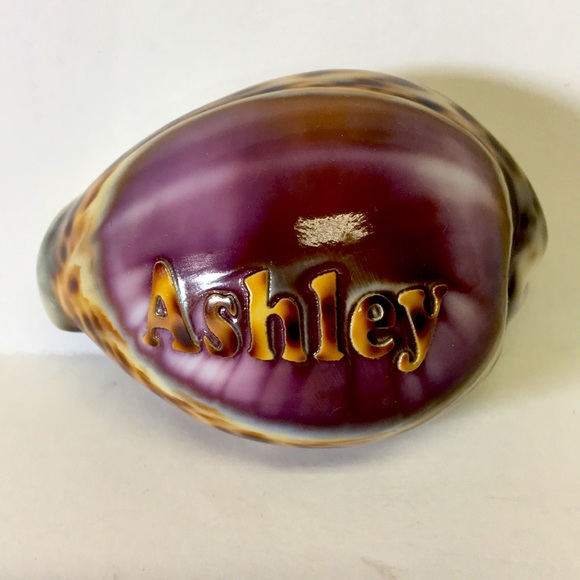 ❤️3/$25 Unique Gift Hand Carved Seashell name ASHLEY - Picture 4 of 8